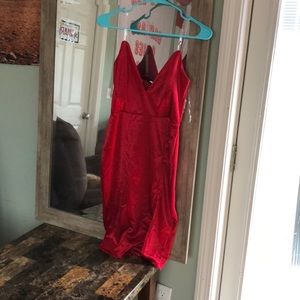 Fashion Nova red dress